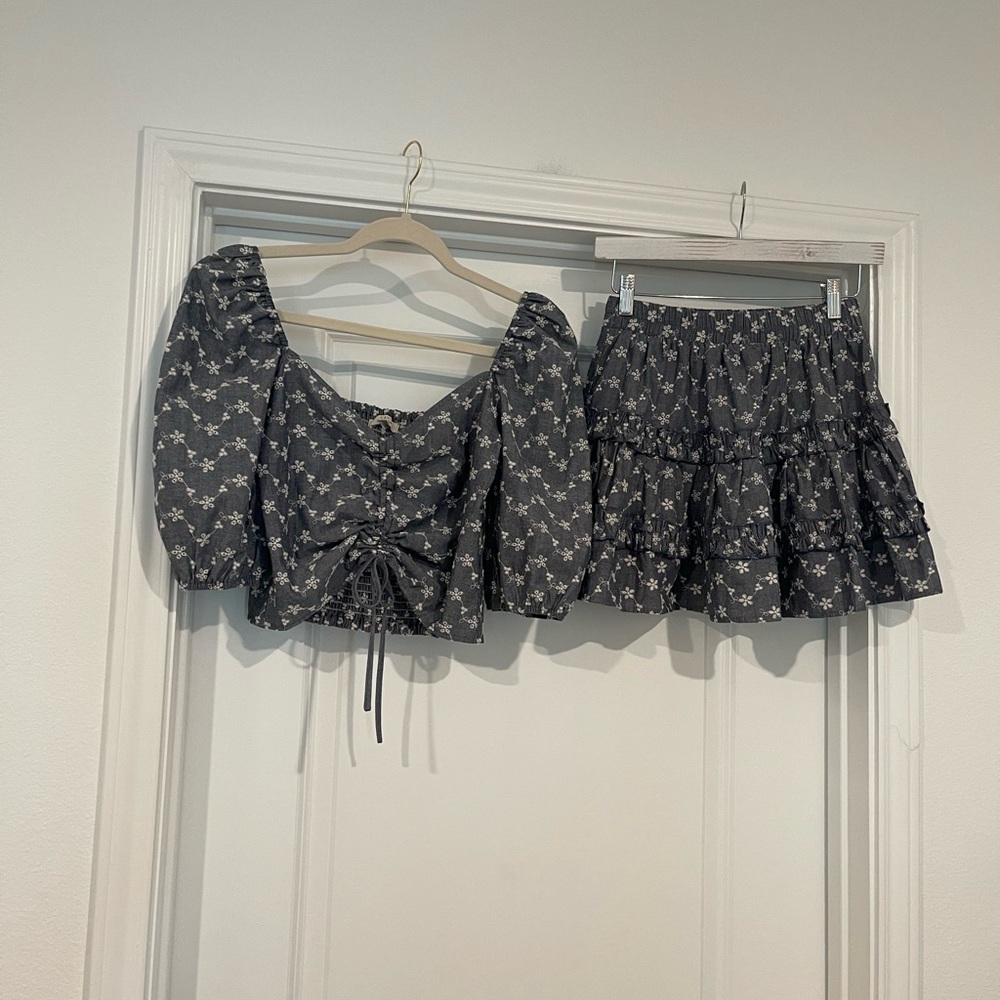 Floral Skirt Set